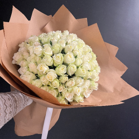  İstanbul Flower Order Bouquet of 101 White Roses